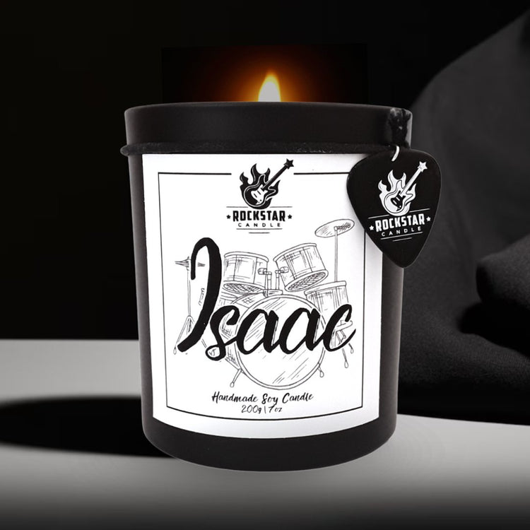 Brennende Kerze Schlagzeuger Drummer personalisierbar