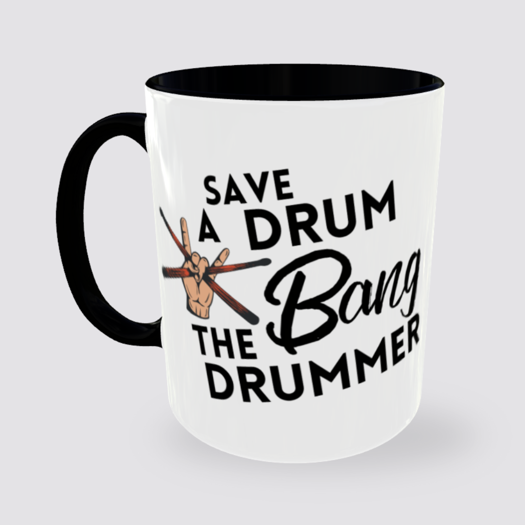 Tasse Kaffeebecher BANG Schlagzeuger Drummer