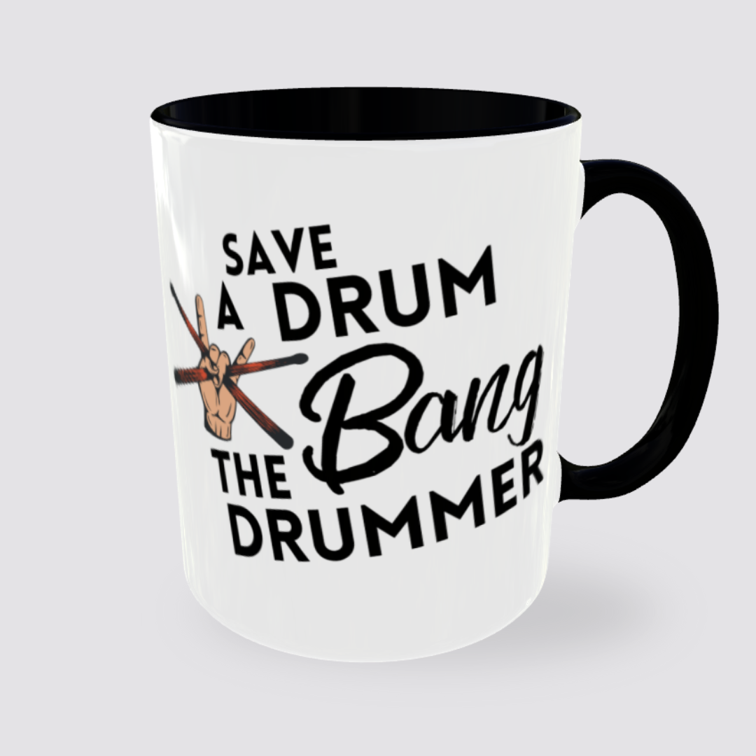 Tasse Kaffeebecher BANG Schlagzeuger Drummer