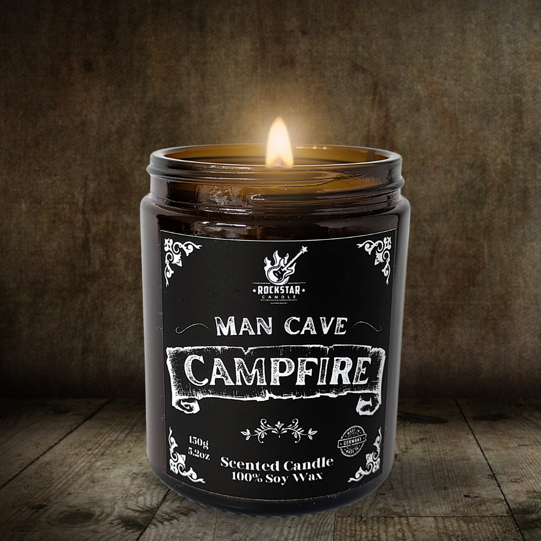Kerze Campfire Lagerfeuer brennend