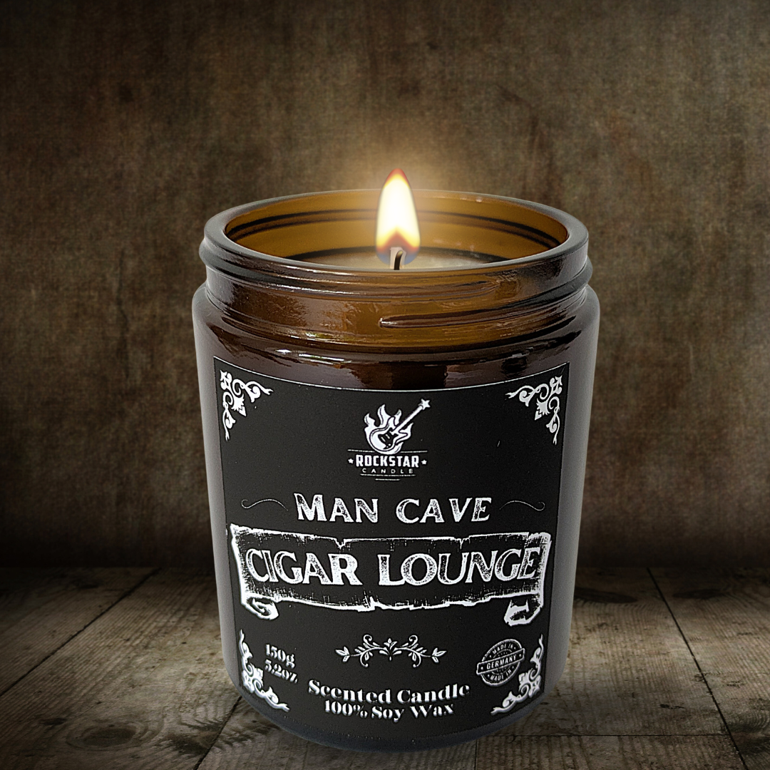 Cigar Lounge Tabak & Honig Kerze für Männer