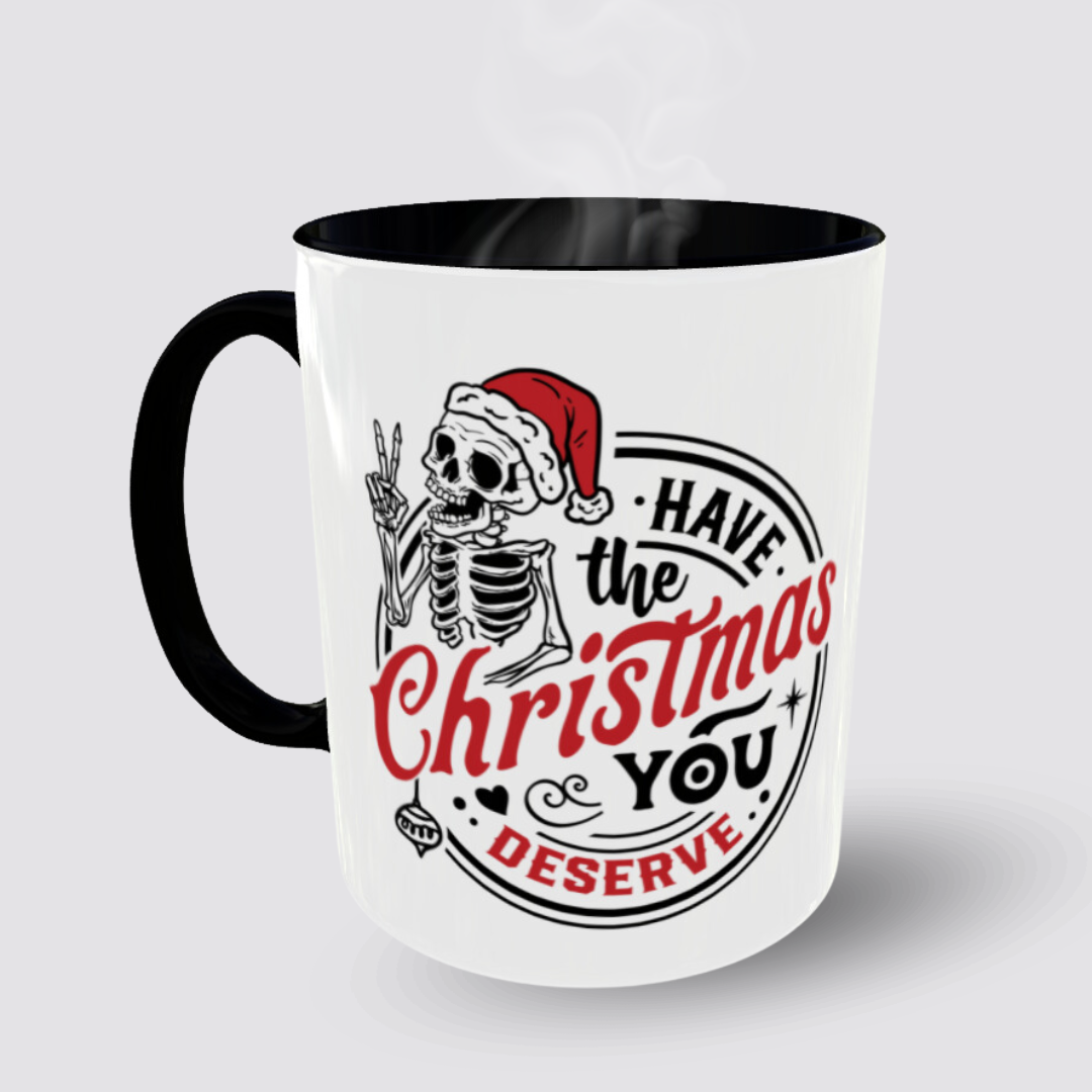 Tasse Have the Christmas you deserve Henkel links Produktfoto