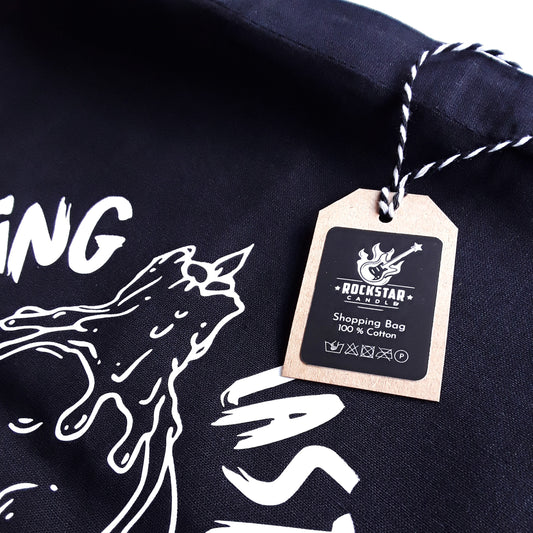 NOTHING LASTS FOREVER Shopping Tote Bag black