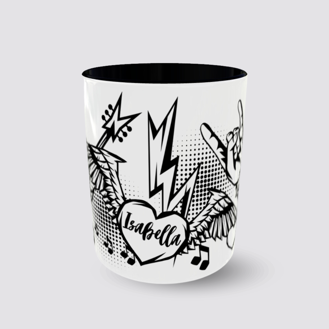 Tasse Rock on personalisierbar Detailfoto Name