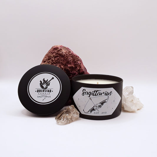 Kerze Schütze Produktfoto mit Deko