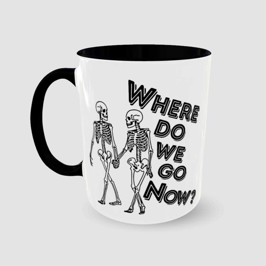 Tasse Where do we go now Henkel links