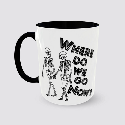 Tasse Where do we go now Henkel links