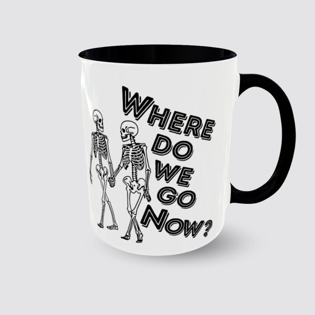 Tasse Where do we go now Henkel rechts