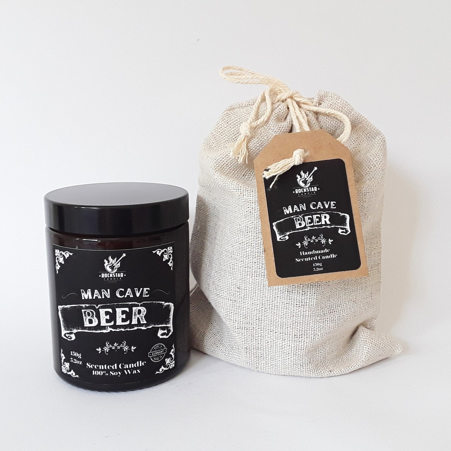 Kerze Beer mit Verpackung