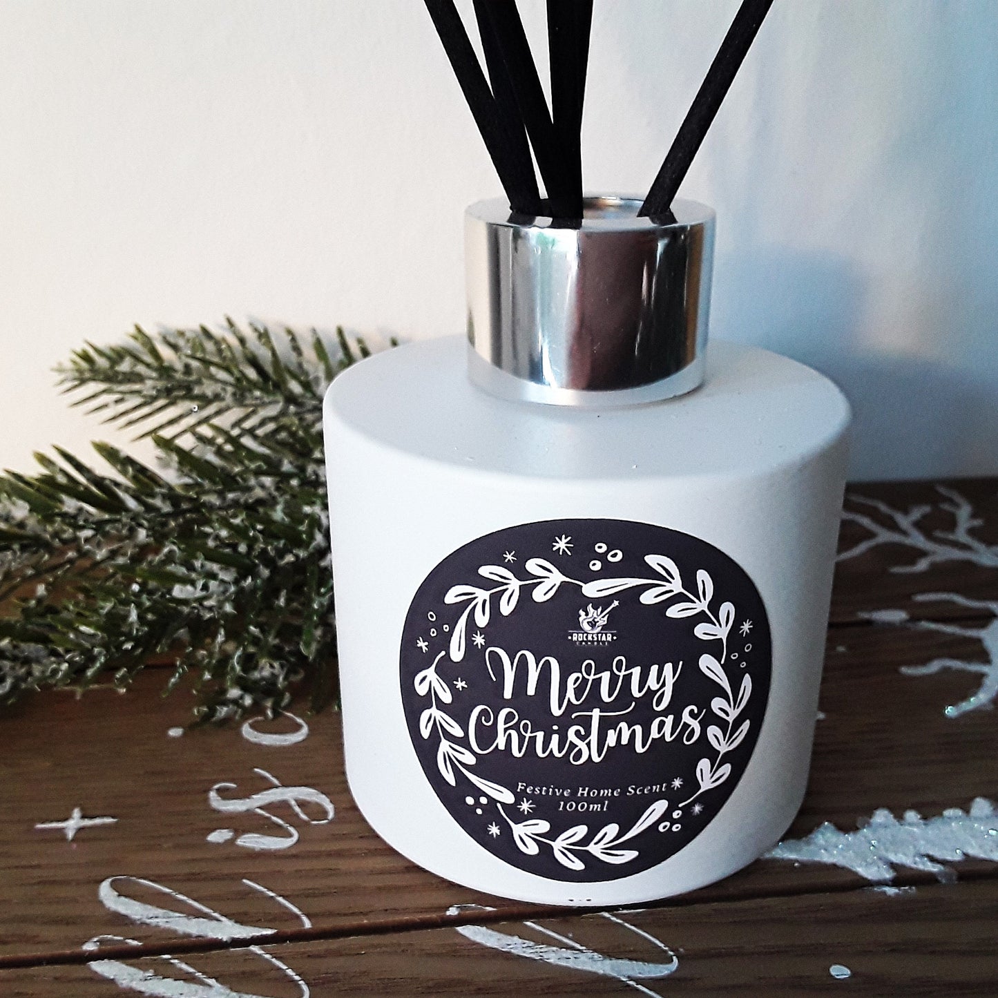 Reed Diffuser Merry Christmas weiß Detailfoto