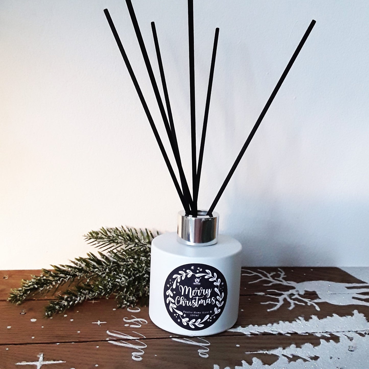 Reed Diffuser Merry Christmas weiß Produktfoto