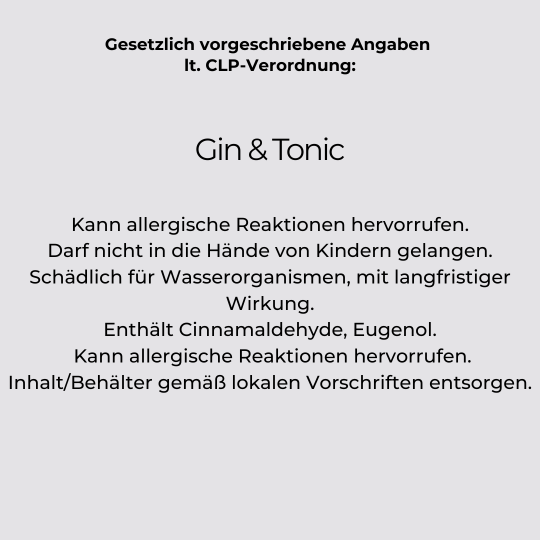 Man Cave GIN TONIC Duftkerze für Männer