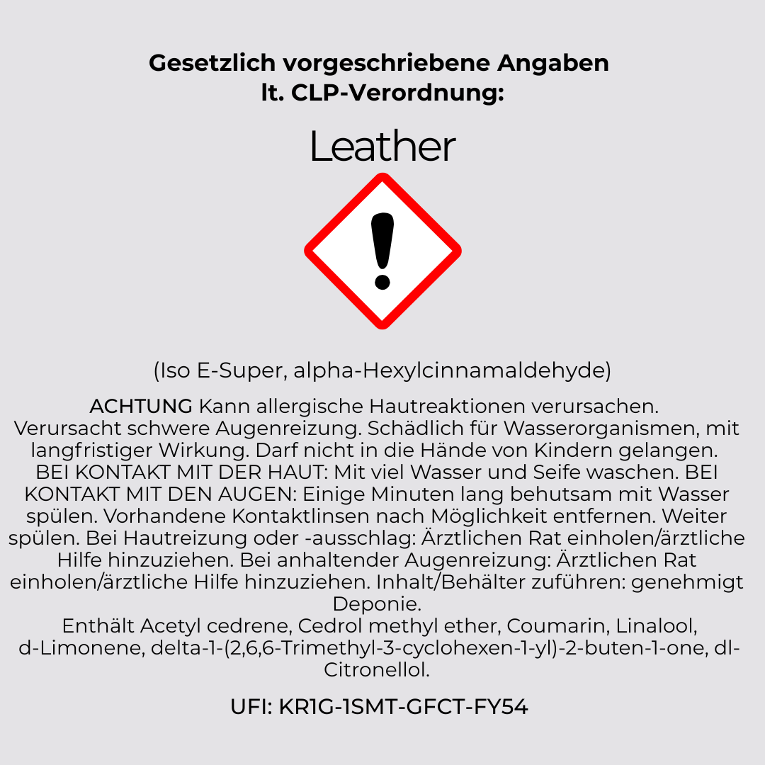 Man Cave Raumduft Reed Diffuser LEATHER