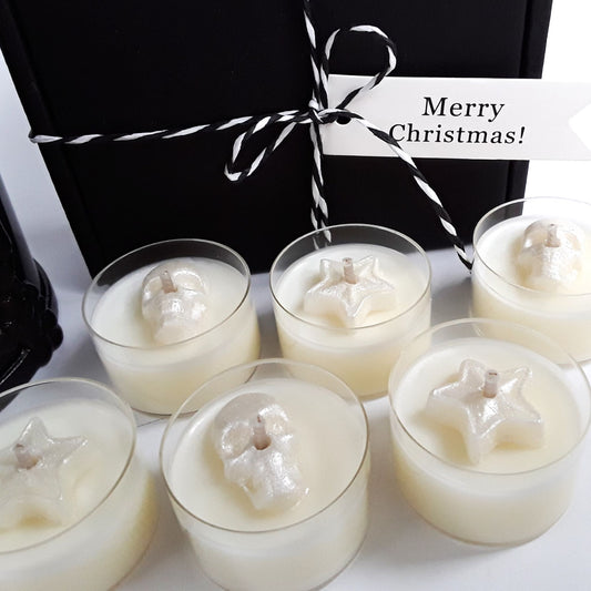 Candle Holder CREEPY CHRISTMAS & 6 scented tealight candles