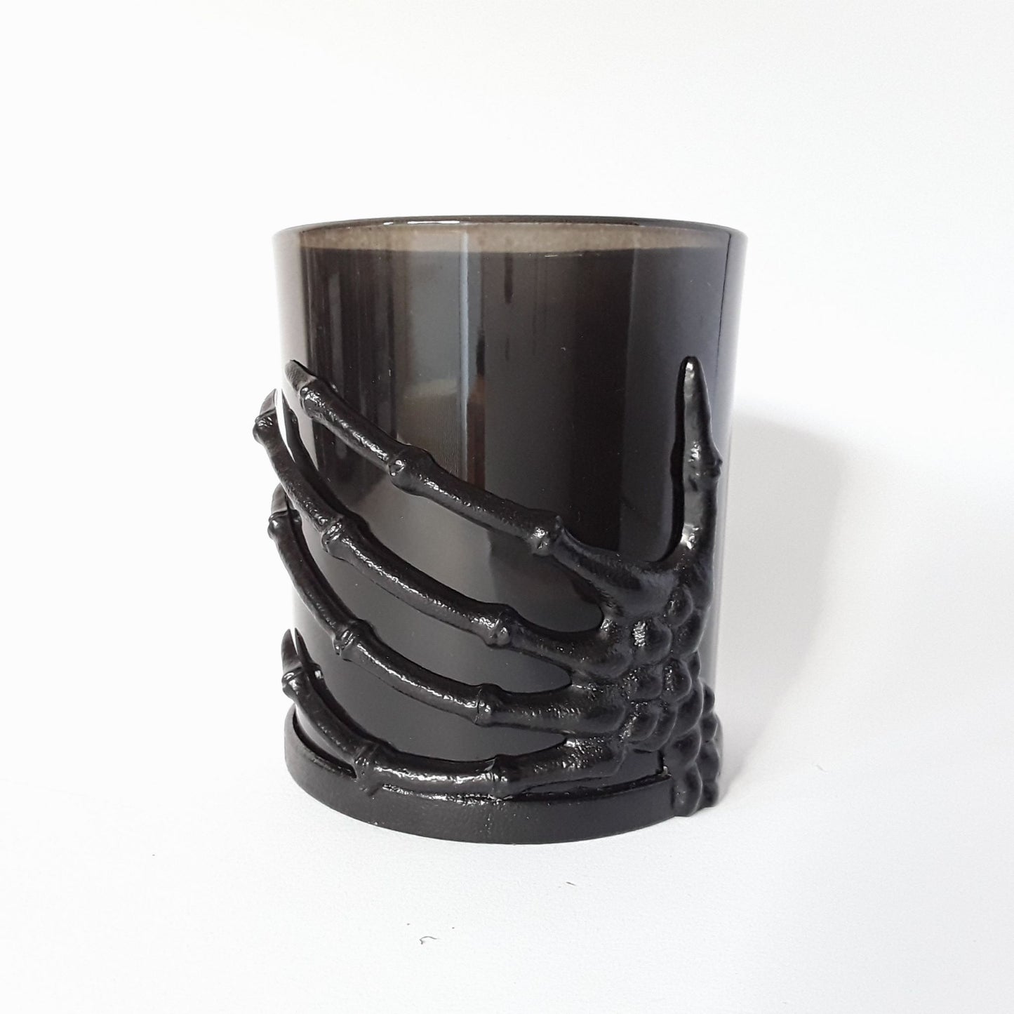 Skelett Teelichthalter stehend im Set heller Hintergrund