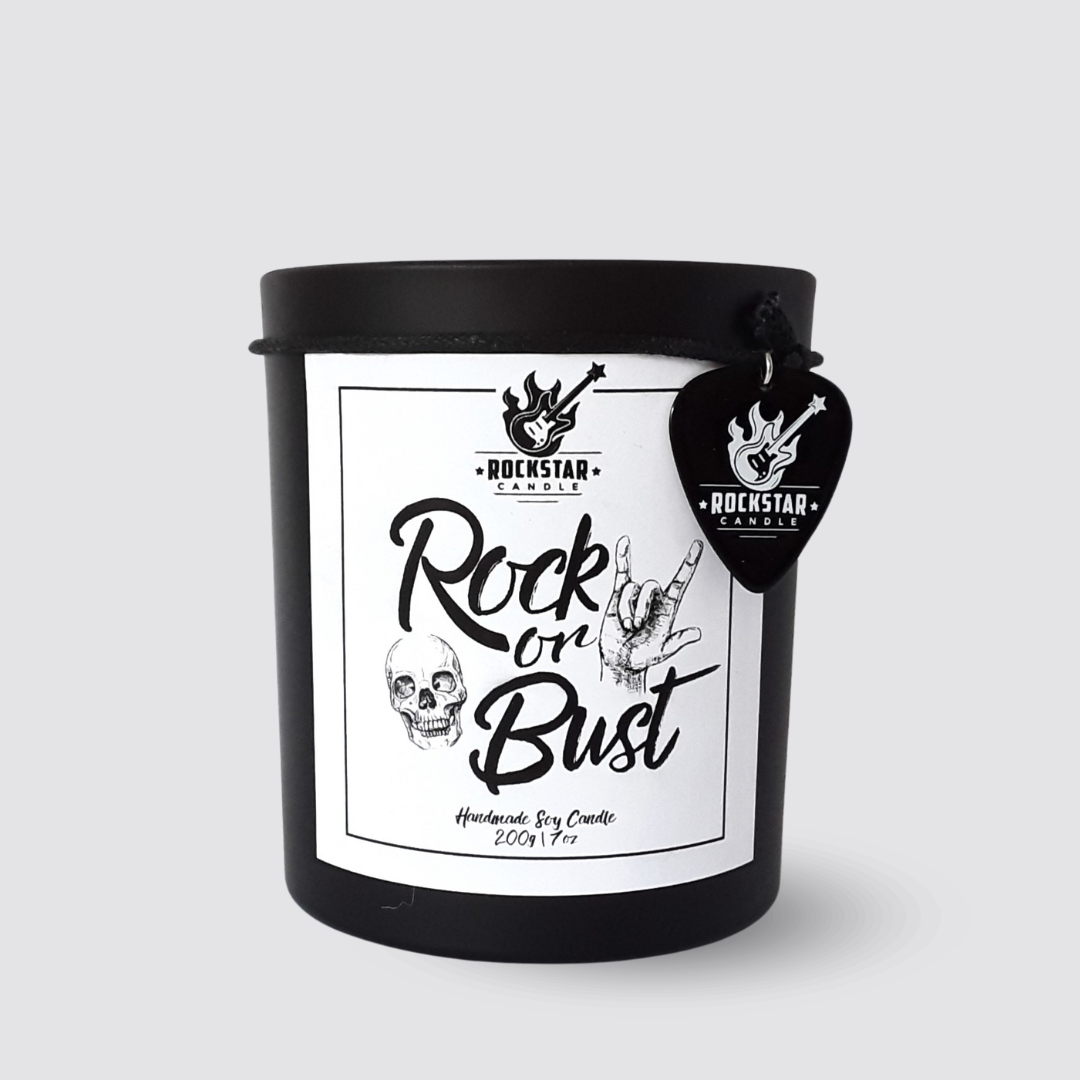 Kerze Rock or bust Produktfoto