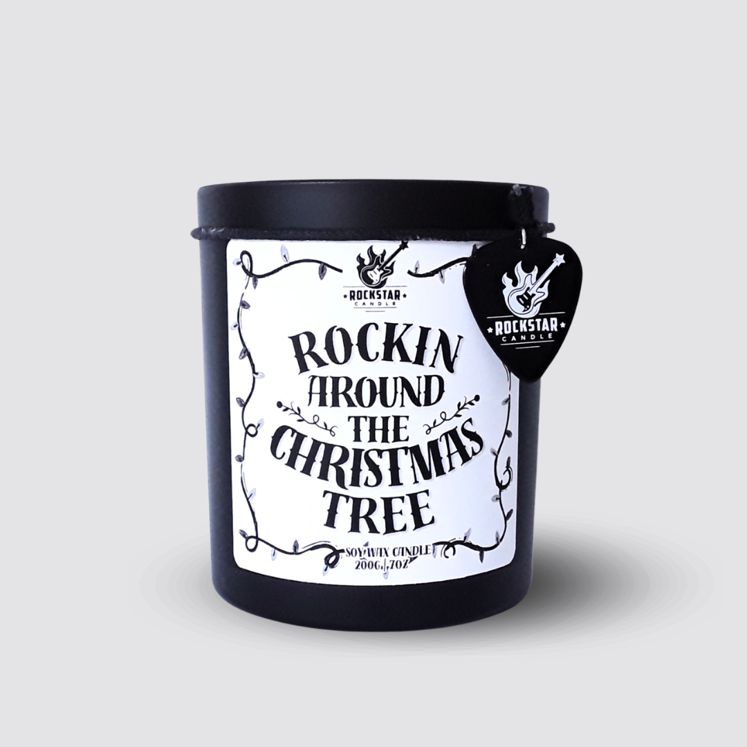Kerze Rockin around the Christmas tree Produktfoto