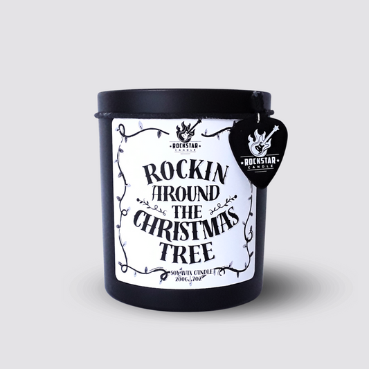Kerze Rockin around the Christmas tree Produktfoto