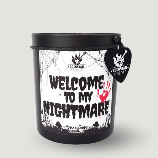 Kerze Welcome to my nightmare Produktfoto