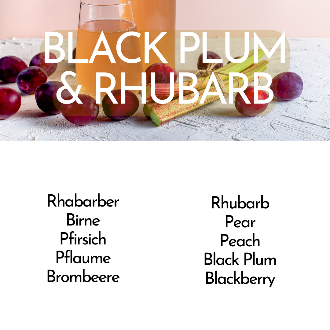 Duftbeschreibung Reed Diffuser Black Plum Rhubarb schwarz