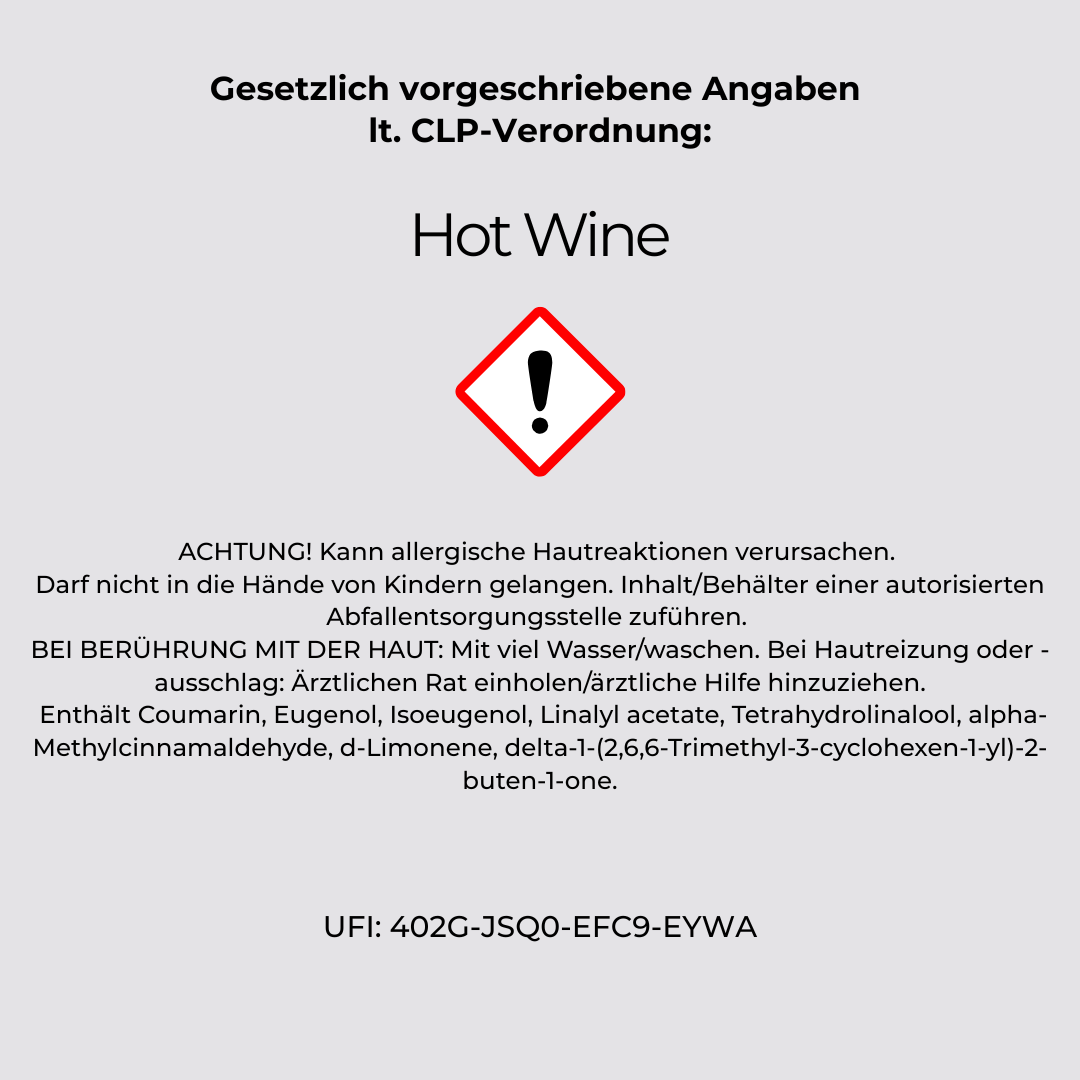 Man Cave HOT WINE Duftkerze für Männer LIMITED EDITION