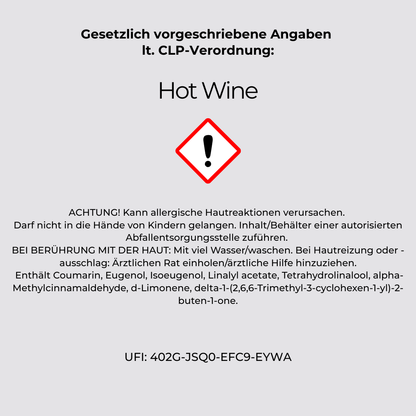 Man Cave HOT WINE Duftkerze für Männer LIMITED EDITION