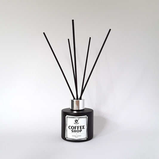 Reed Diffuser KAFFEE, VANILLE & KARAMELL Raumduft 100ml schwarz