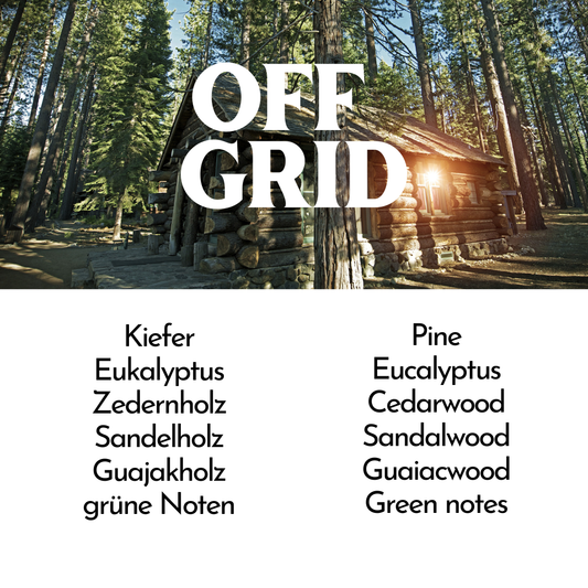 Man Cave OFF GRID Duftkerze für Männer