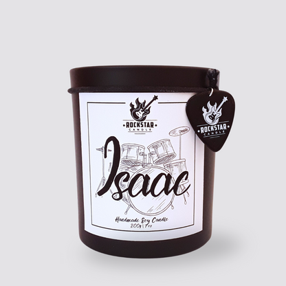 Personalisierte Kerze Schlagzeuger Drummer mit Name 