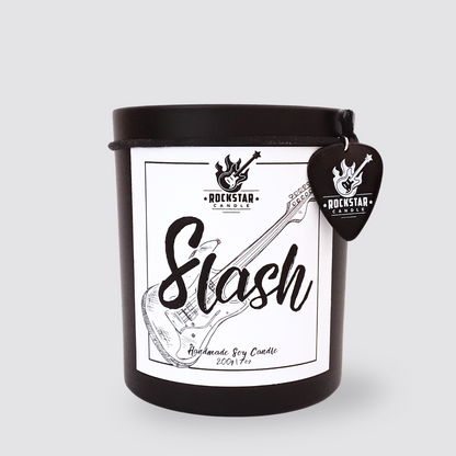 Mit Namen personalisierbare Kerze für Gitarristen