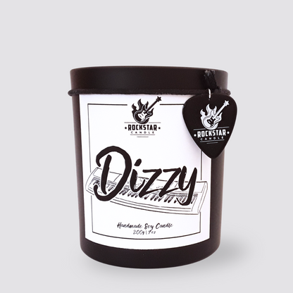 Mit Namen personalisierbare Kerze für Keyboarder