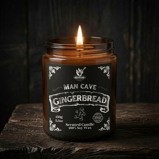 Man Cave GINGERBREAD Duftkerze für Männer LIMITED EDITION