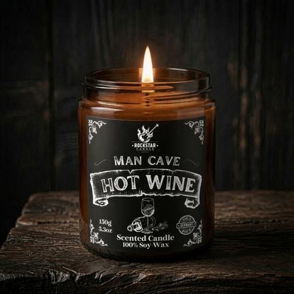 Man Cave HOT WINE Duftkerze für Männer LIMITED EDITION