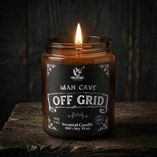 Man Cave OFF GRID Duftkerze für Männer