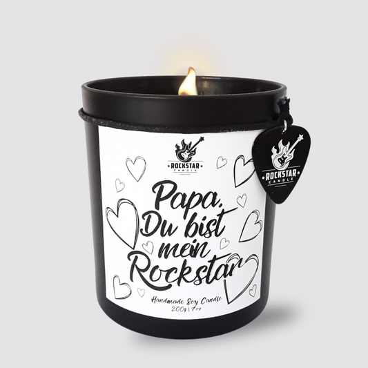 PAPA, DU BIST MEIN ROCKSTAR Sojawachs Duftkerze