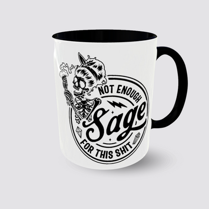 Tasse Kaffeebecher Skelett NOT ENOUGH SAGE