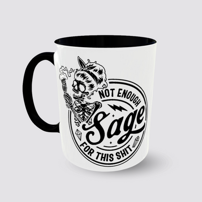 Tasse Kaffeebecher Skelett NOT ENOUGH SAGE