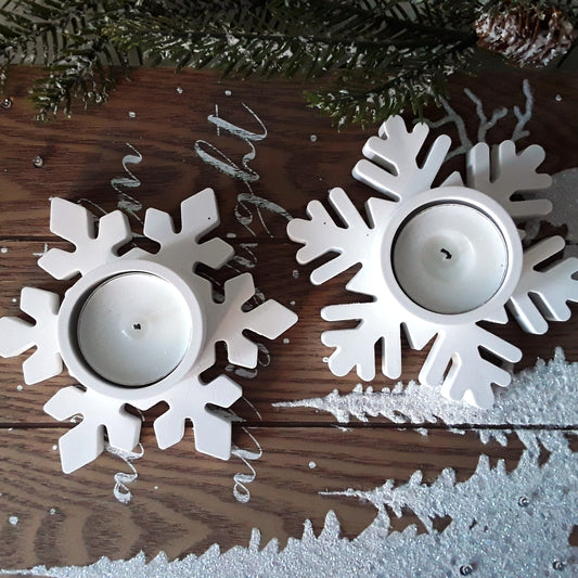 Tealight Candle Holders SNOWFLAKE