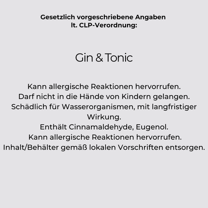 CLP Verordnung Gin & Tonic Poison