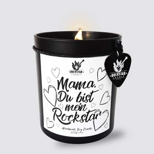 MAMA, DU BIST MEIN ROCKSTAR Sojawachs Duftkerze