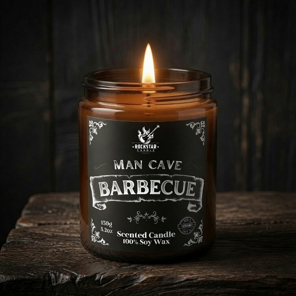 Man Cave Barbecue Kerze mit Grillgeruch für Männer
