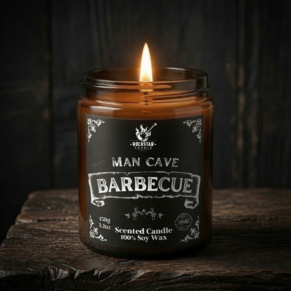 Man Cave Barbecue Kerze mit Grillgeruch für Männer
