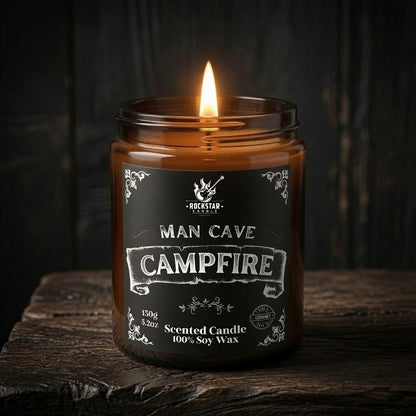 Man Cave Campfire Lagerfeuer Kerze für Männer