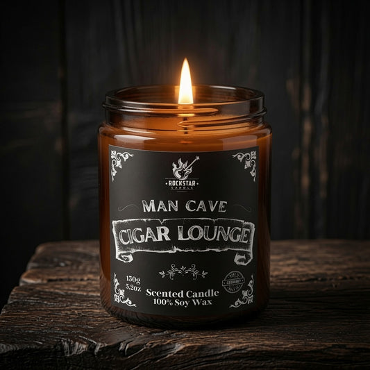 Man Cave Cigar Lounge Kerze für Männer rustikal