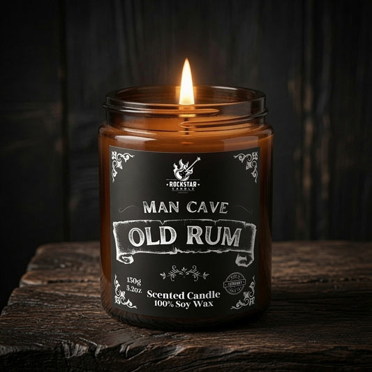 Man Cave Kerze für Männer Old Rum rustikal