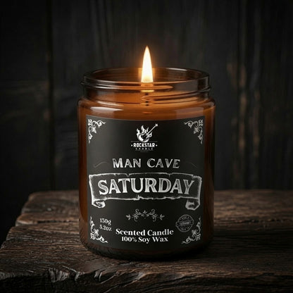 Man Cave Kerze für Männer frisches Gras Saturday