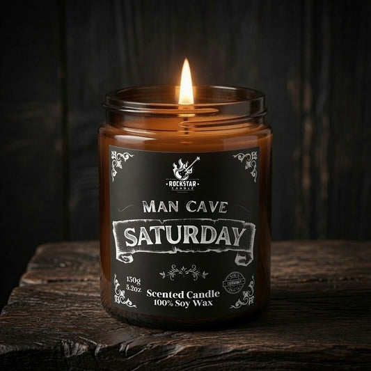 Man Cave Kerze für Männer frisches Gras Saturday