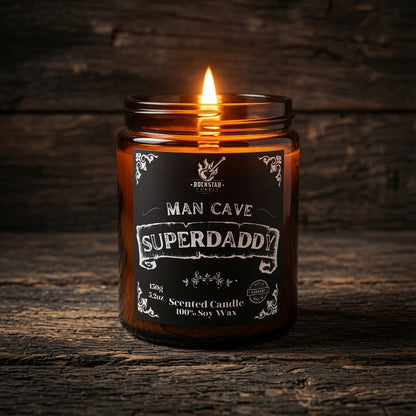 Man Cave Superdaddy Männerkerze Babypuder Duft