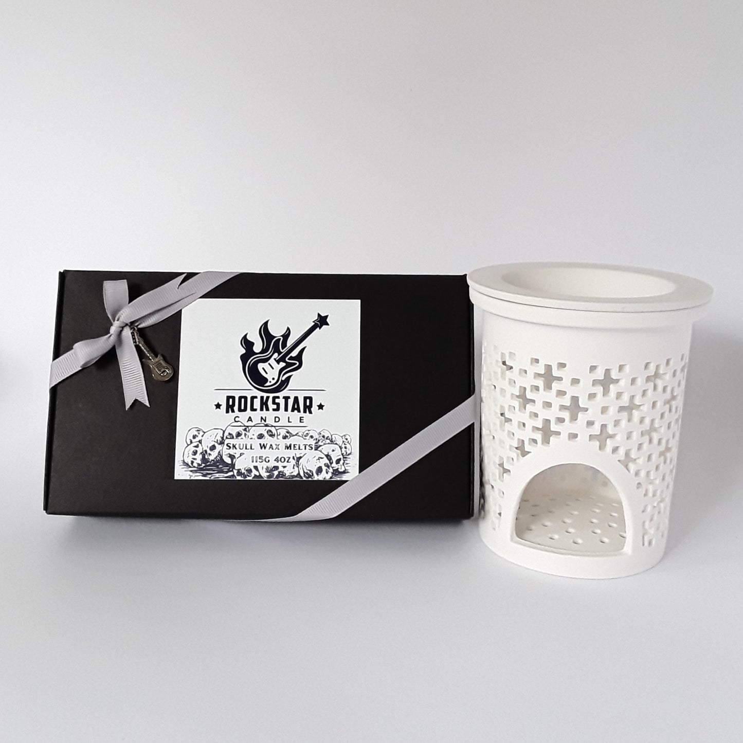 Schädel Wax Melts Geschenkset Schachtel und Duftlampe