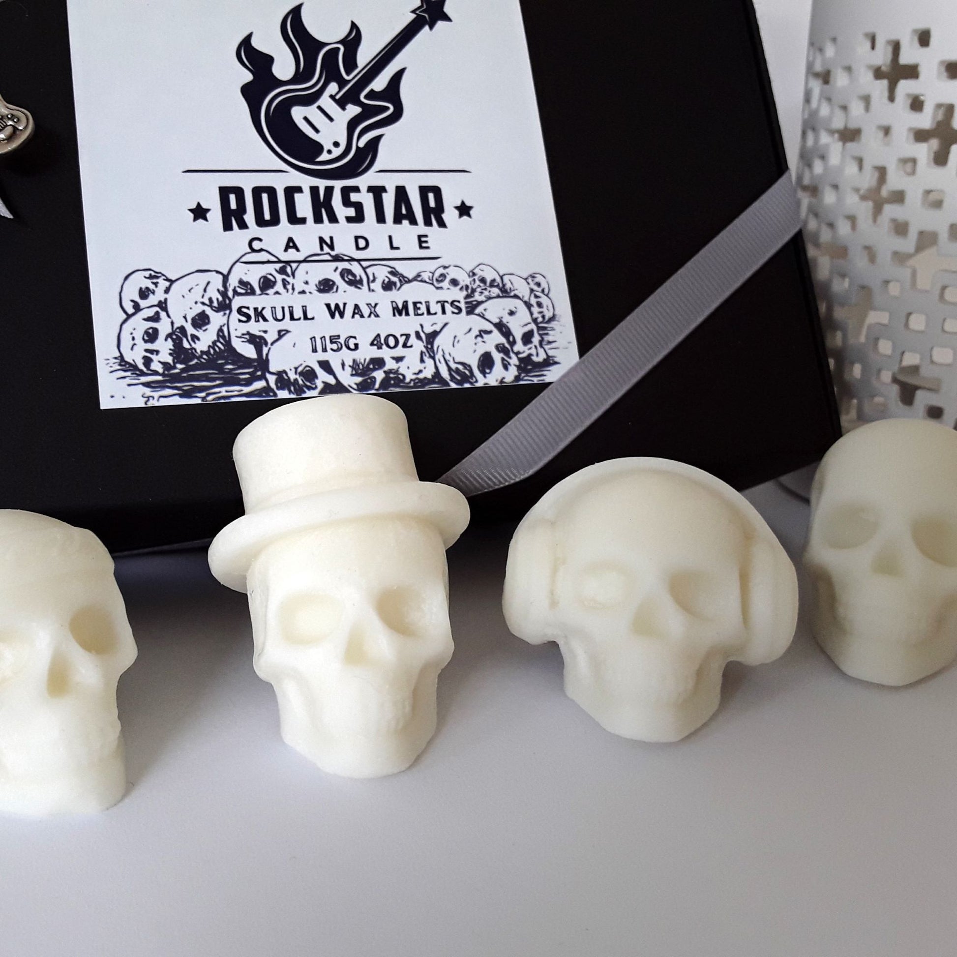 Schädel Wax Melts Geschenkset Detailaufnahme Köpfe